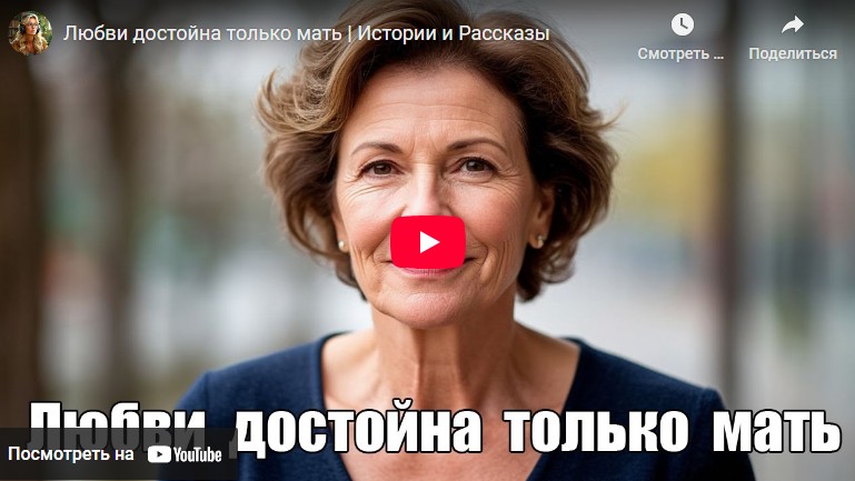 Аудиорассказ: Любви достойна только мать (видео)
