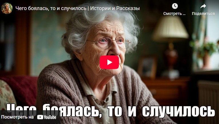 Аудиоистория: Чего боялась, то и случилось (видео)