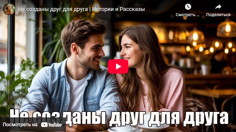 Аудиоистория: Не созданы друг для друга (видео)