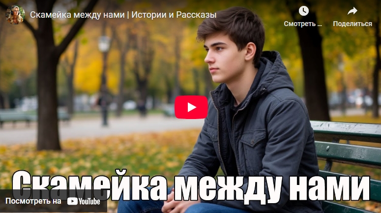 Аудиоистория: Скамейка между нами (видео)