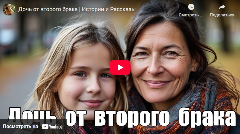 Аудиорассказ: Дочь от второго брака (видео)