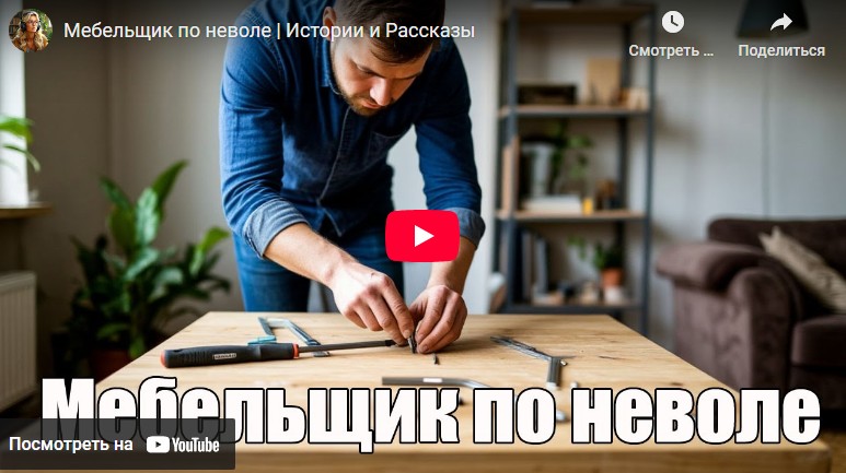 Аудиоистория: Мебельщик по неволе (видео)