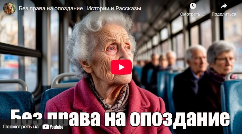 Аудиоистория: Без права на опоздание (видео)