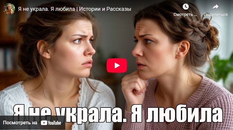 Аудиоистория: Я не украла. Я любила (видео)