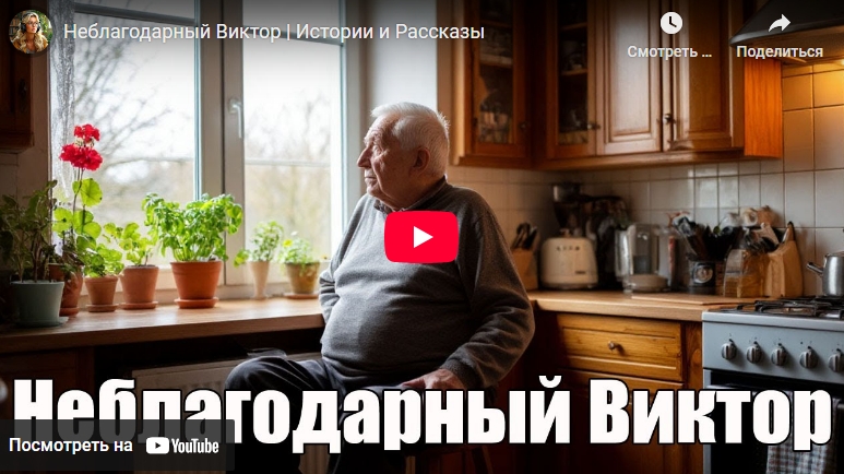 Аудиоистория: Неблагодарный Виктор (видео)