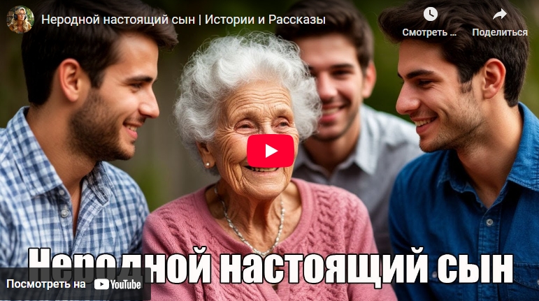Аудиоистория: Неродной настоящий сын (видео)